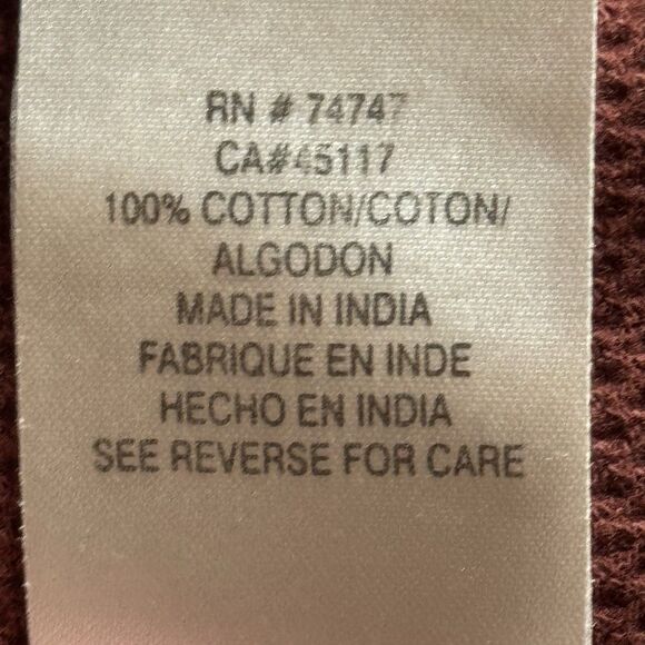 🔥Bass Pro Shops RedHead Henley Shirt – Men’s 2XL Long Sleeve – Maroon Pre-owned - Picture 9 of 10